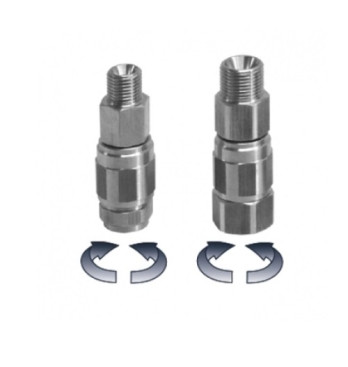 Переходник Mecline (400бар, 3/8&quot;ш-3/8&quot;г, Viton нерж. сталь)