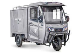 Трицикл электрический Rutrike КАРГО Кабина Дуал (серый)