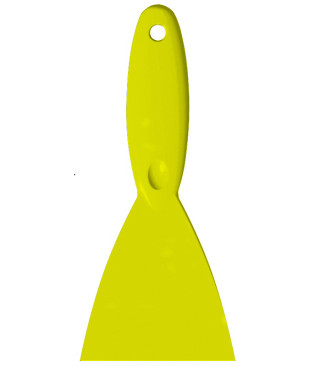 Скребок ручной Haug Bursten (110мм, широкий, желтый)