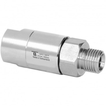 Переходник 3/8"ш-3/8"г R+M (275бар, нерж/лат, вращ, тип DGS)