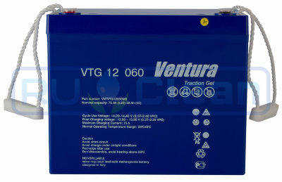 Аккумуляторная батарея Ventura VTG 12 060 (12В, 67Ач, Gel)