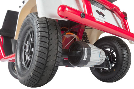 Трицикл электрический Wanshida DOUHAO 60V 800Вт (черно-бело-красный)