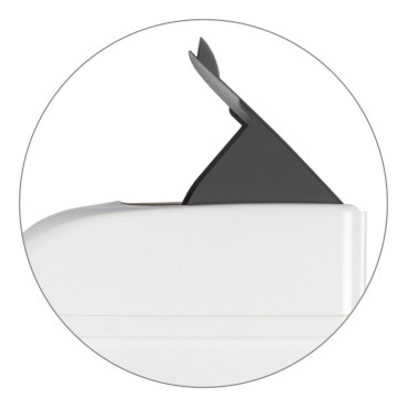 Ведро TTS ELLE XXL (23л, педаль, ободок для мешка, белый)