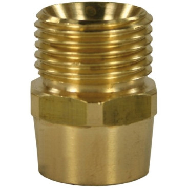 Переходник М22х1.5ш-1/4"г (400бар, лат) R+M