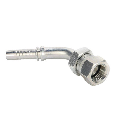 Фитинг высокого давления JIC (DN06, 1/2г, 45гр, оцинк) Robin