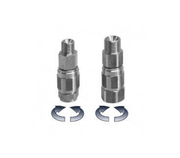 Переходник Mecline (400бар, 1/4ш-г, Viton, нерж/сталь)