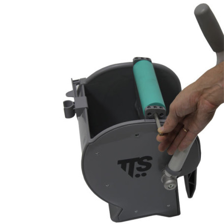 Тележка TTS NICKITA (2х15л, отжим DRY, серый)