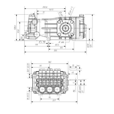 Насос высокого давления TITAN (350бар, 14л/мин)